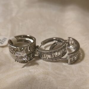 Elegant Silver Hoop Earrings